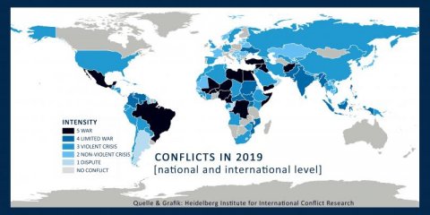 Konfliktbarometer 2019: Welt unter Druck
